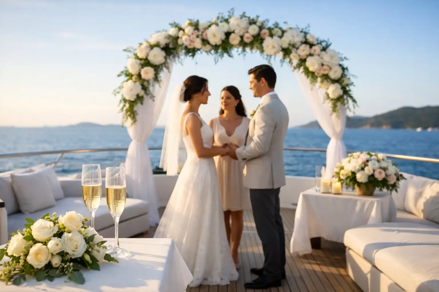 Wedding Solemenisation on a Yacht