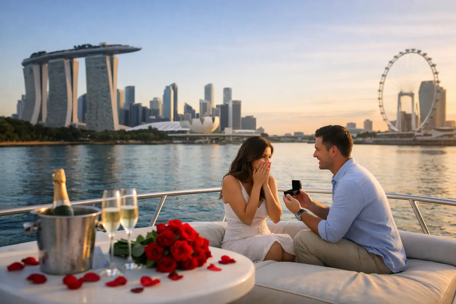 Best Proposal Ideas on a Yacht in Singapore