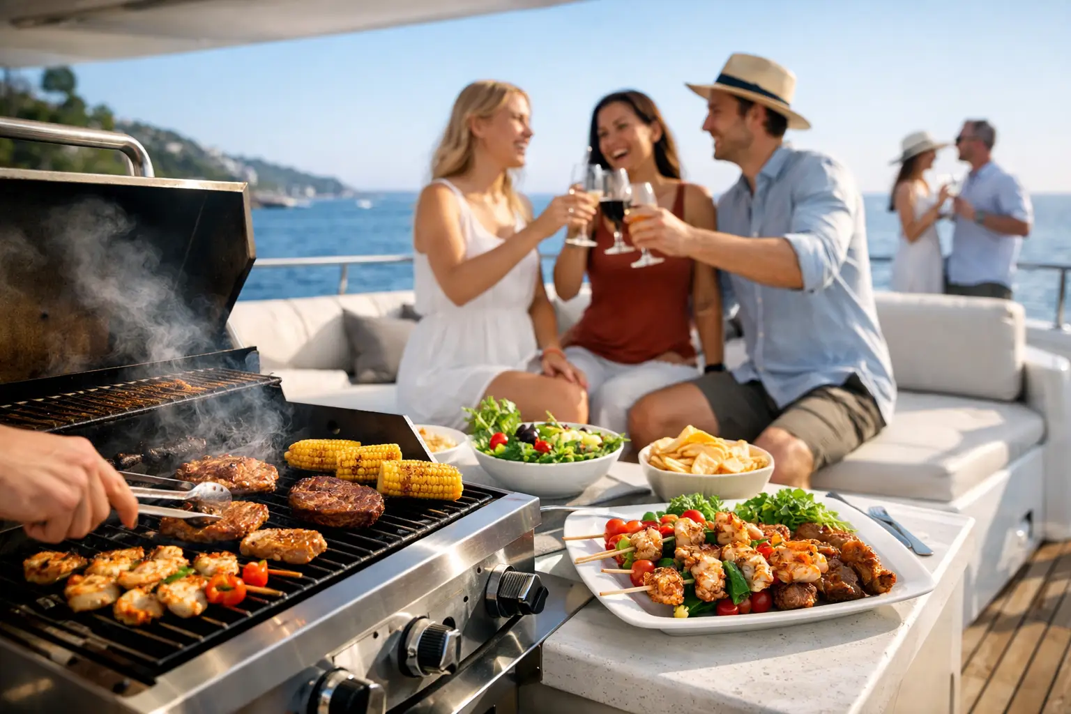 Yacht Charter With BBQ for Better Celebrations